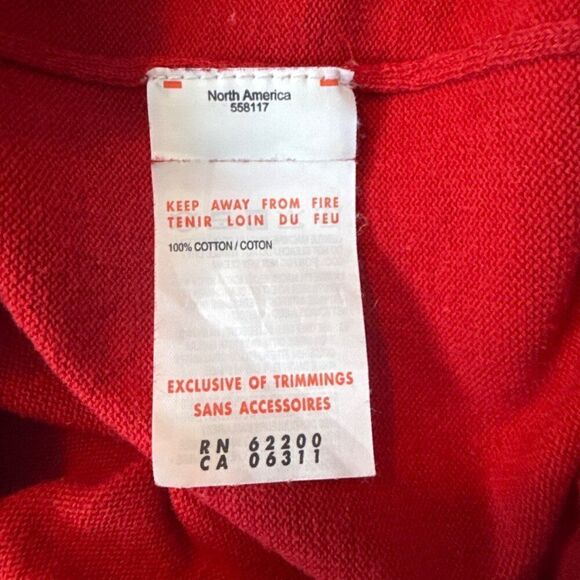 Ferrari Official Product Red Sweater V-Neck Long Sleeve Cotton Mens L By Puma - Picture 4 of 6